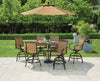 Living Accents 8401697 9' Tan Tiltable Living Accents Patio Umbrella