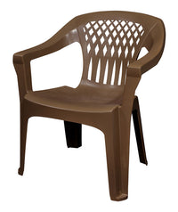 Adams Big Easy 1 person Earth Brown Polypropylene Stackable Chair