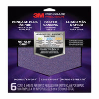 3M Sandblaster 11 in. L X 9 in. W Assorted Grit Ceramic Sanding Sheet 6 pk