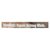 Spicely Organics - Organic Nutmeg - Whole - Case of 3 - 1.4 oz.