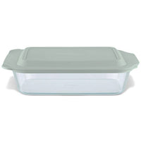 Baking Dish, Sage Lid, 7 x 11-In.