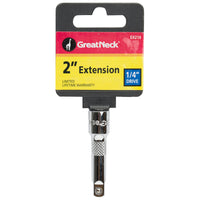 Great Neck 2 in. L X 1/4 in. drive SAE Standard Extension Bar 1 pc