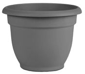 Bloem Llc Ap10908 11 Charcoal Ariana Self Watering Planter