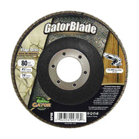 Gator 4-1/2 in. D X 7/8 in. Zirconia Aluminum Oxide Flap Disc 80 Grit 1 pk