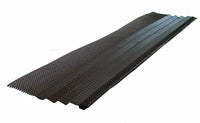 K-Style Gutter Cover, Black Steel, 3-Ft.