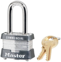 1-1/2 In. Laminated Keyed-Alike Padlock, Long Shackle