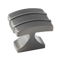 Amerock  Davenport Collection  Cabinet Knob  1-1/2 in. Dia. 1-3/8 in. Gunmetal  1 pk