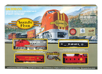 Bachmann Santa Fe Flyer Train Set Plastic/Steel Multi-Colored 18 pc