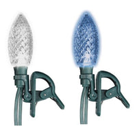 Quick-Clip LED Light Set, C9, Blue & Pure White, 24-Ct.