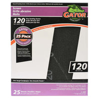 Gator 11 in. L X 9 in. W 120 Grit Silicon Carbide Drywall Sanding Screen (Pack of 25)