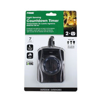 Prime Outdoor Photocell Timer 125 V Black