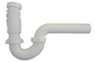 P-Trap, Flexible White PVC. 1-1/4 Or 1-1/2-In. O.D