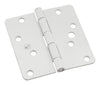 National Hardware 4 in. L White Door Hinge (Pack of 5)