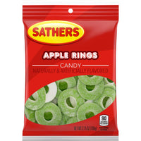 Sathers Chuckles Apple Rings Gummi Candy 3-3/4 oz. (Pack of 12)