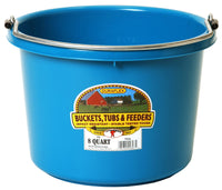 Little Giant Farm & Ag P8teal 8 Quart Teal Plastic Buckets