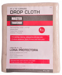 Canvas Drop Cloth, 4 x 15-Ft.