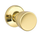 Schlage J170VBRYR605 Bright Brass Non-Turning Byron Knob