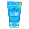 Alba Botanica - Very Emollient Sunscreen Natural Protection Sport SPF 45 - 4 oz