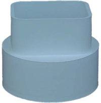 Genova Products S45234 2" X 3" X 4" Styrene Downspout Adapter                                                                                         