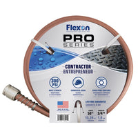 Flexon Pro Series 3/4 in. D X 50 ft. L Heavy Duty Contractor Grade Contractor Grade Hose Copper