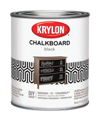 Krylon Black Latex Chalkboard Paint 29 oz. (Pack of 2)