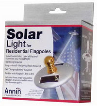 Flag Pole Solar Light, Mini, Silver