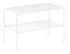 Homz 8.5 in. H X 5.875 in. W X 16.5 in. L White Stackable Shelf