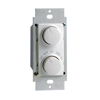 Leviton  Rotary  Fan Control  White  1 pk