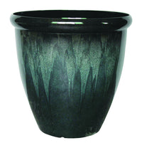 Trendspot  18 in. Dia. PP Plastic  Egg  Planter  Black