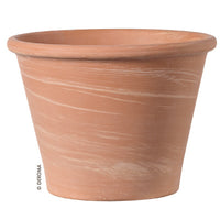 Duo Planter, Round, White Clay, 6-In. (Pack of 16)