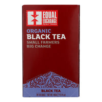 Equal Exchange Organic Black Tea - Black Tea - Case of 6 - 20 Bags