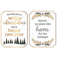 Open Road Brands Multicolored We wish you a Merry Christmas (Pack of 6)