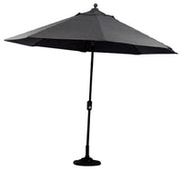 Canmore Patio Market Umbrella, Graphite Gray, 9-Ft.