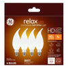 GE Relax CAC E12 (Candelabra) LED Bulb Soft White 40 Watt Equivalence 4 pk