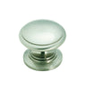 Amerock  Brass Classics  Round  Cabinet Knob  1-1/4 in. Dia. 1 in. Satin Nickel  1 pk