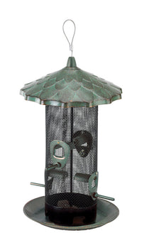 Stokes Select Belle Fleur Wild Bird 2.8 Steel Bird Feeder 8 ports (Pack of 2)