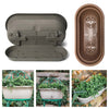 Lucca Window Box, Self-Watering, Pebble Stone Plastic, 18-In.