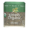 Simply Organic Thyme Leaf - Organic - Whole - Fancy Grade - .28 oz - Case of 6