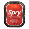 Spry Xylitol Power Mints - Cinnamon - Case of 6 - 70 count