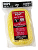 Secureline 1/4 in.   D X 100 ft. L Yellow Hollow Braided Polypropylene Rope