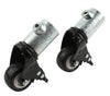 Steel Tek 678-514 2 Galvanized Swivel Coupling Casters For 3/4 Steeltek Pipe 2 Count