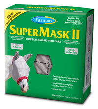 SuperMask II Horse Fly Mask, With Ears, XL