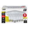 Feit Electric BR30 E26 (Medium) LED Bulb Soft White 65 Watt Equivalence 6 pk