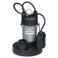 Burcam 1/3 HP 3,000 gph Zinc Electronic AC Submersible Sump Pump