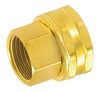 Gilmour 1/2 X 3/4 Brass Threaded Double Female Swivel Hose Connector