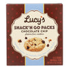 Dr. Lucy's - Cookies - Chocolate Chip - Snack n' Go Packs - Case of 8 - 6.3 oz