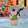 32" Rudolph 2D Pre-Lit Yard Art Sam The Snowman