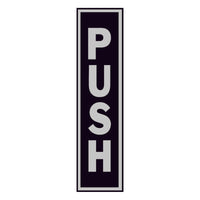 Hy-Ko English Push Sign Aluminum 8 in. H x 2 in. W (Pack of 10)