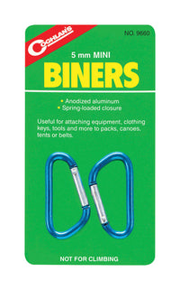 Coghlan's Assorted Mini Carabiners 5.375 in. H x 3.000 in. W x 0.125 in. L 2 pk (Pack of 12)