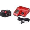 Milwaukee  M18 REDLITHIUM  XC5.0  18 volt 5 Ah Lithium-Ion  Extended Capacity Battery and Charger Kit